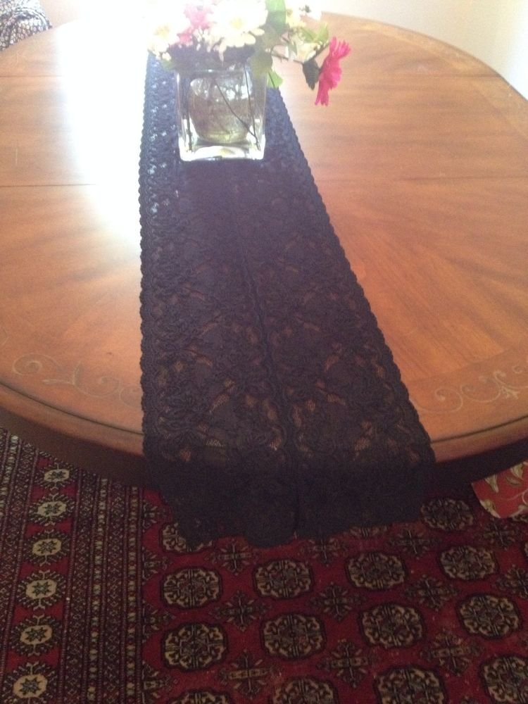 Black Lace Runner