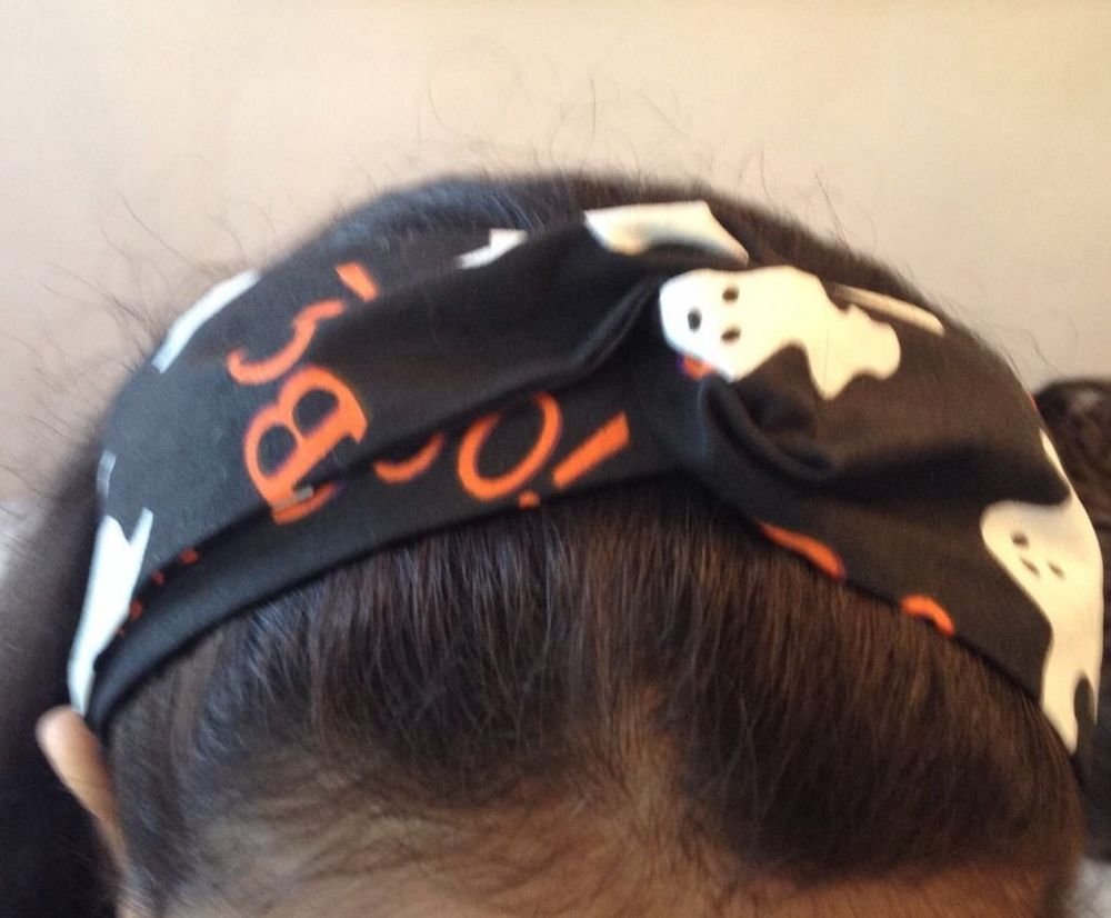 Handmade Cotton Twisted Head With Halloween Prints