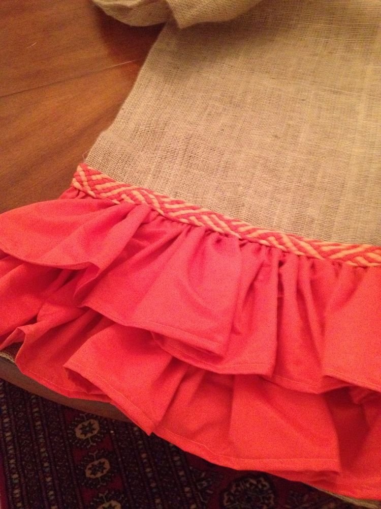 Handmade Burlap Table Runner With Fall Spirits