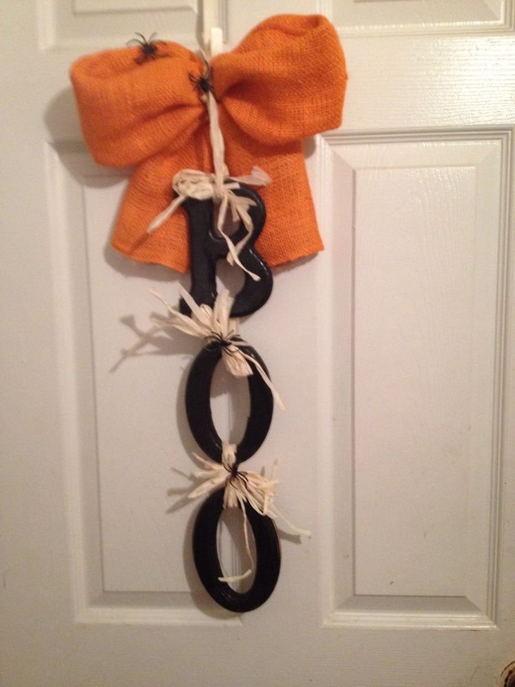 Halloween "BOO" Door Decoration-Handmade Country Look Hanger