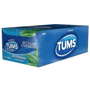 TUMS Regular Strength – Peppermint – 2-12 pk 12 ct- 24 Rolls