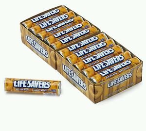 Lifesavers Butter Rum Candy 40 Rolls 14 Pieces per Roll Butterscotch Free Ship