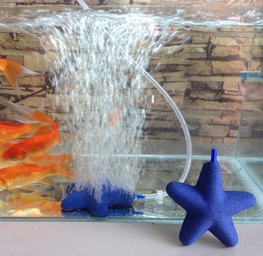 Aquarium Fish Tank Air Bubble Stone Star Shape Air Bubble Stones Oxygen Pump Air Stone