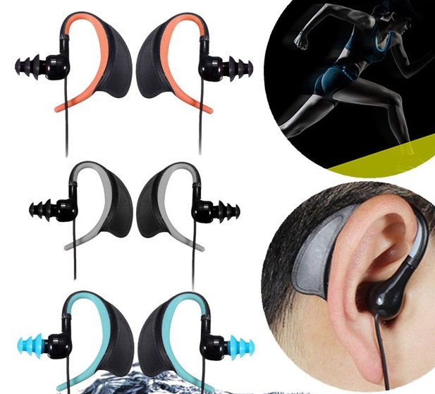 3.5mm Audio Jack IPX8 Waterproof Sport Headset Earphone For iPhone 6 Samsung LG HTC