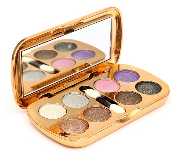 Glitter Eyeshadow Powder Makeup Palette Eye Shadow With Brush Mirror