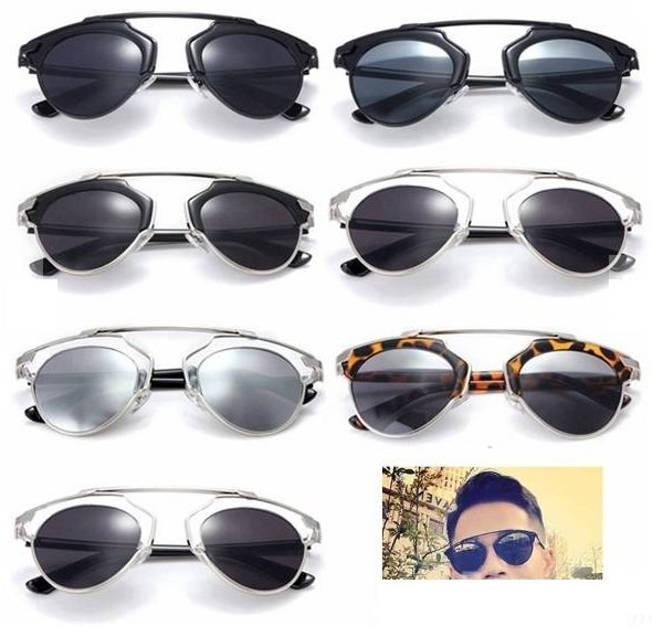 Vintage Christian Designer Fashion Retro Sunglasses