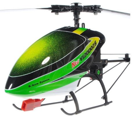 V120D02S 6CH 3D RC Remote Control Helicopter BNF Green