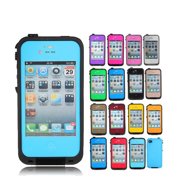 PC Waterproof Shockproof DirtProof Snow Proof Case For iPhone 4/4S