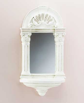 Greek Columns Mirror with Shelf