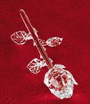 Cut Glass Single Rose