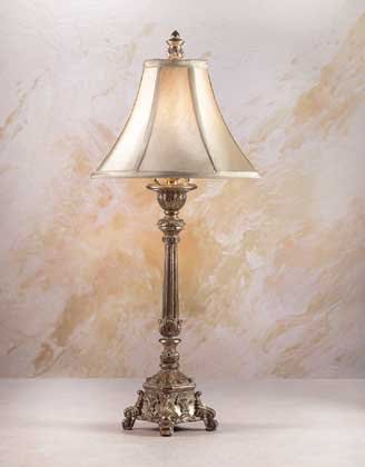 Gold Foil Lamp and Shade