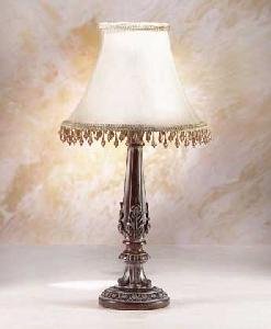 Mahogany Lamp with Shade