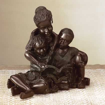 African American Mother and Kids