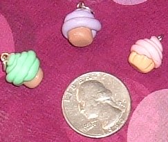Handmade Cupcake Charms