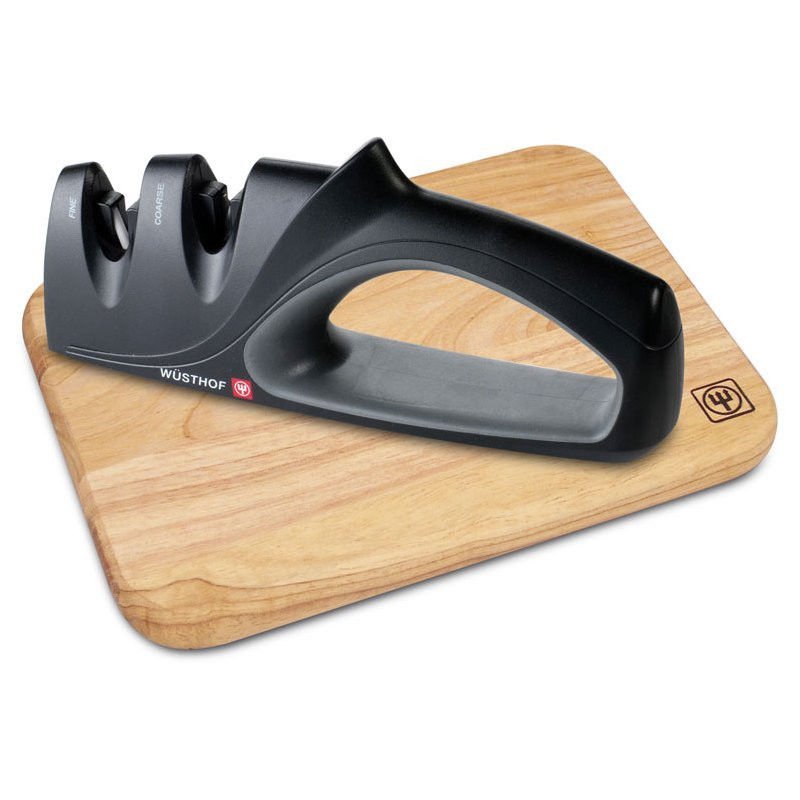 Wusthof 2Stage Knife Honing/Sharpener & Bar Cutting Board 1655
