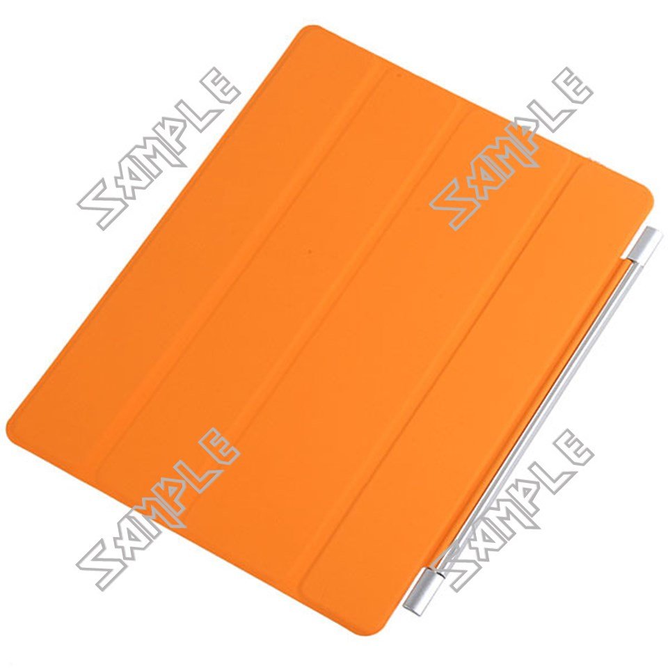 Wake-Up/ Sleep Smart Cover Case Shell Protector for Apple iPad 2 2nd - Orange