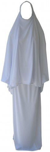 White Hijab & Skirt / Prayer Outfit / Abaya