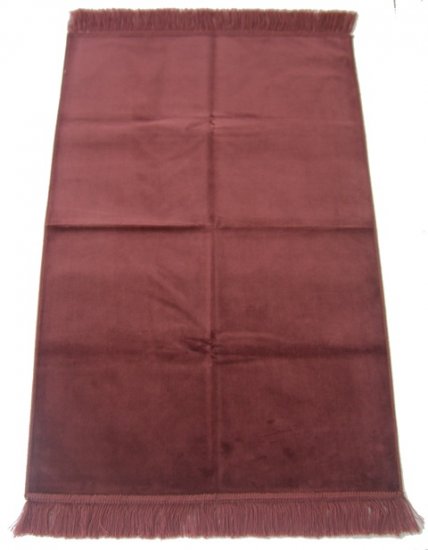 Desert Rose Islamic Prayer Rug, One-Coloured, Plain