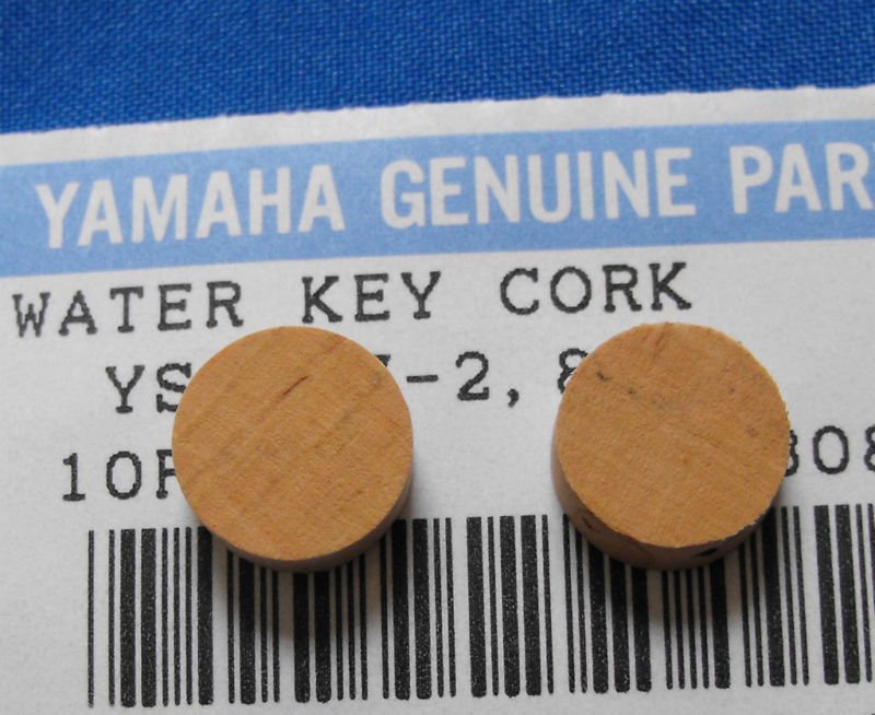 2 Genuine YAMAHA Trombone Water Key Cork Fit others too