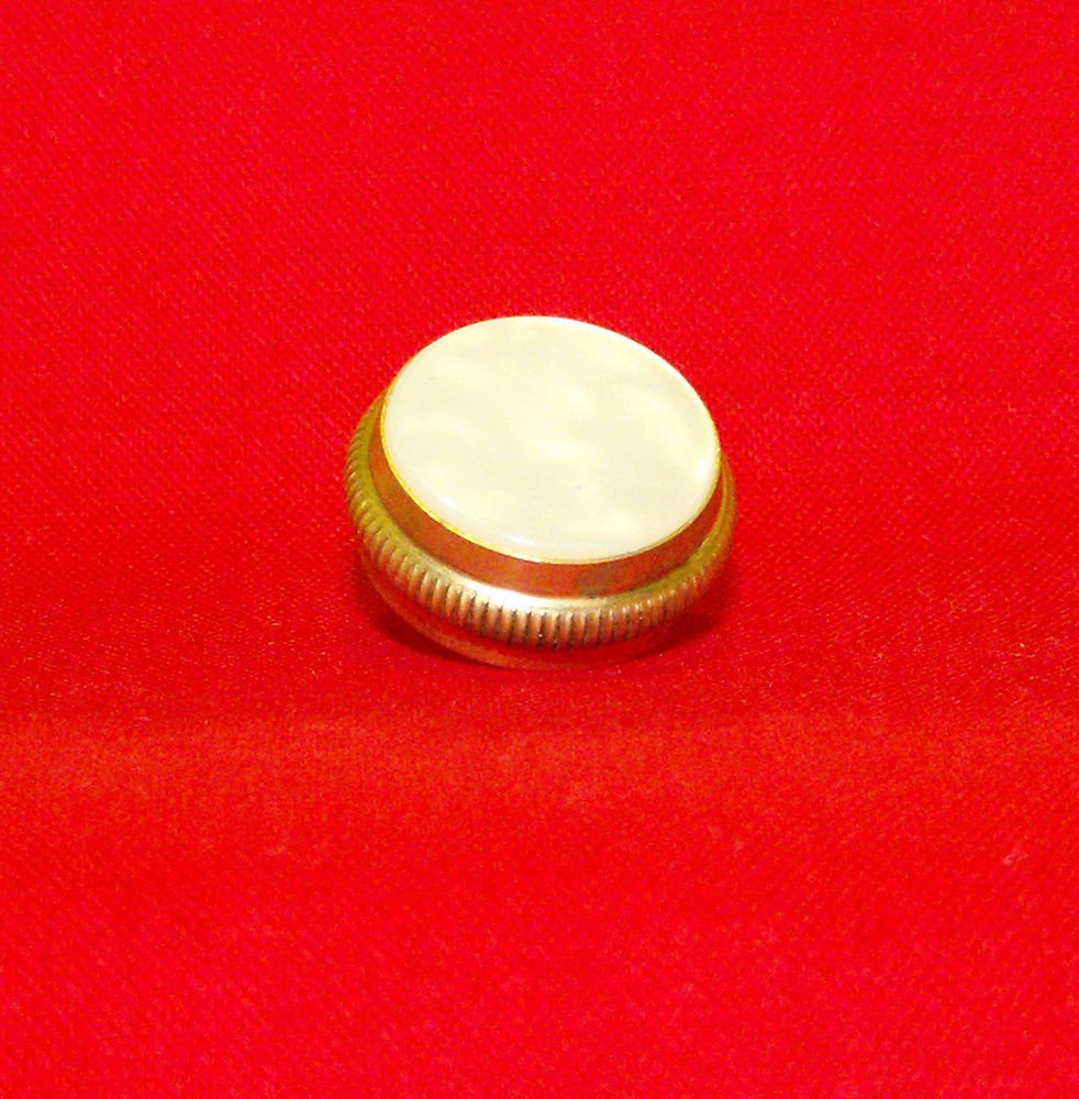 Universal USA made King Trumpet Cornet Brass Finger Button with Pearl