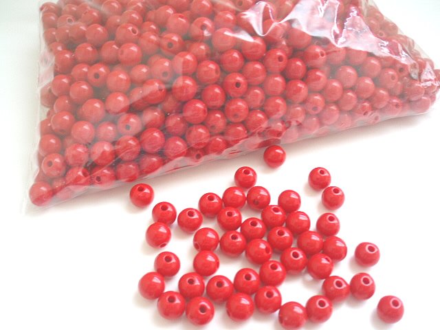 Beads: Red 5 oz(over 500 units)