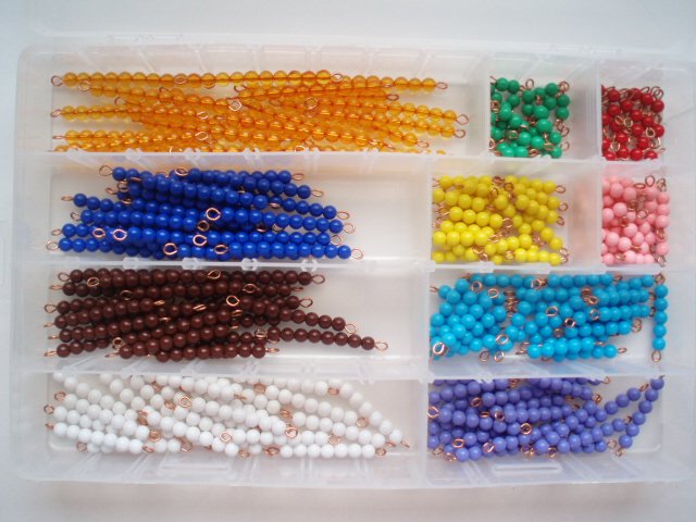 20 sets of colored bead stairs 1-10