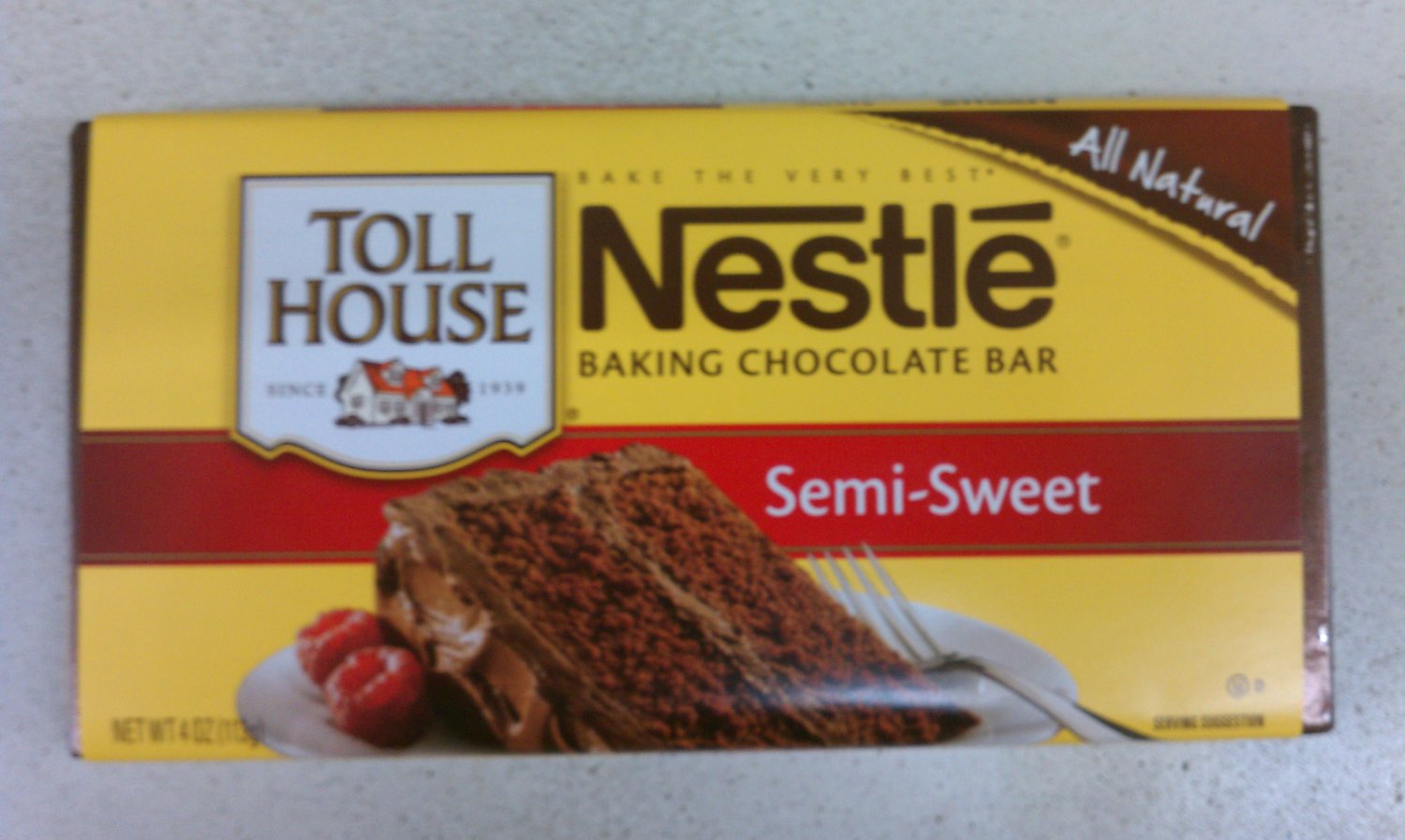 Nestle Toll House SemiSweet Baking chocolate Bar (Pack of 10)