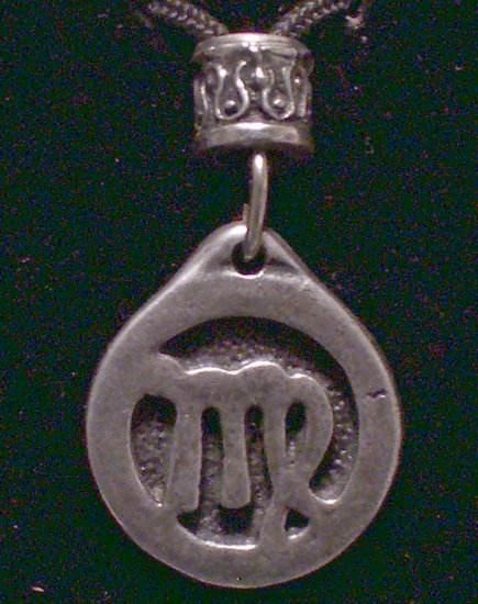 Pewter Virgo Pendant