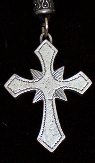 Pewter Crusader's Cross Pendant