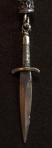 Pewter Medieval Dagger Pendant