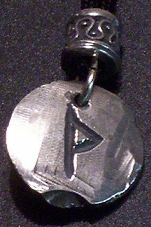 Pewter Rune Pendant- Thurisaz- Gateway, Reactive Forces