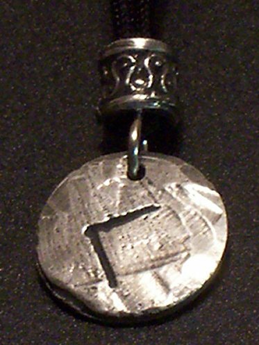 Pewter Rune Pendant- Kenaz- Power