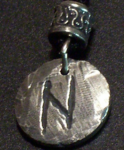 Pewter Rune Pendant- Hagall- Change