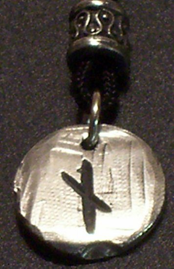 Pewter Rune Pendant-Nied- Lessons
