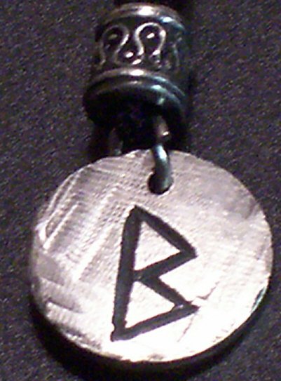 Pewter Rune Pendant- Beorc- Birth, Family
