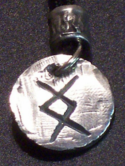 Pewter Rune Pendant- Ing- Successful Conclusion