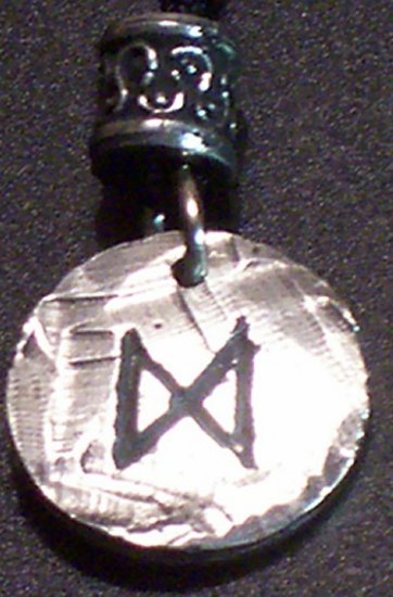 Pewter Rune Pendant- Daeg- Increase and Growth