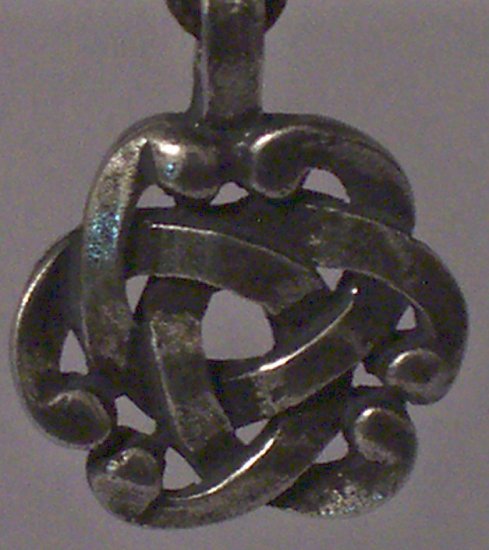 Hand Cast Pewter Artisians Knot Pendant
