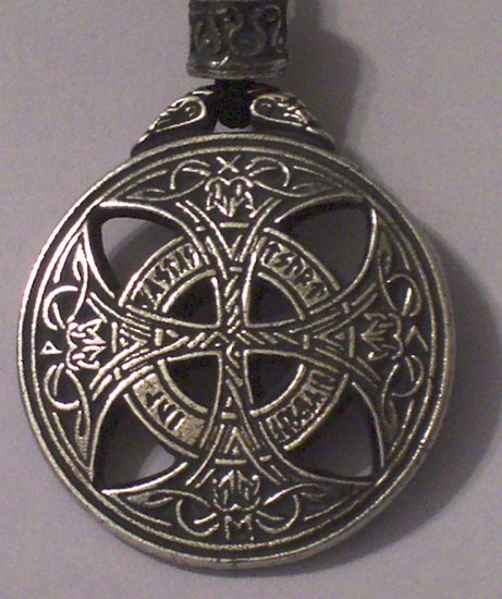 Hand Cast Pewter Celtic Love Amulet