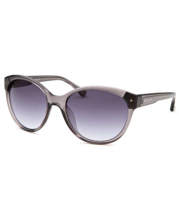 MICHAEL BY MICHAEL KORS Women's Savannah Round Crystal Grey Sunglasses