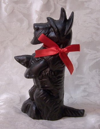 Cast Iron Doorstop Scottie Dog