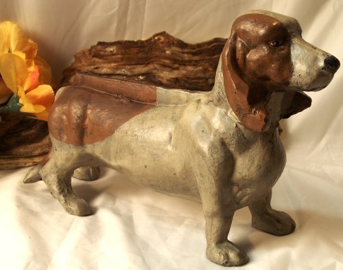 Footscraper Dachshund Dog Brown & White