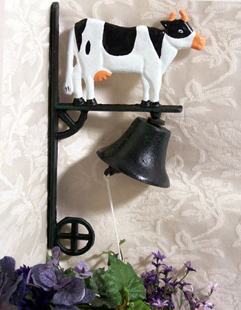 Cast Iron Dinner Bell - Cow
