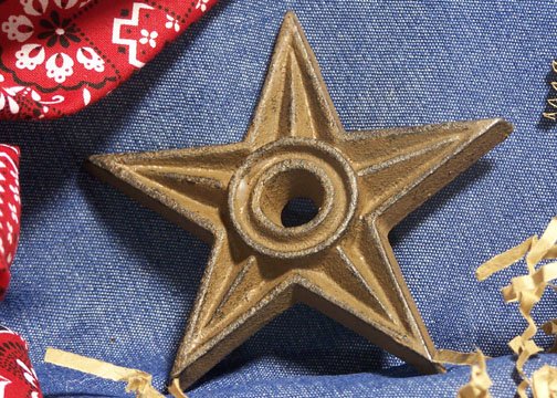 Cast Iron Star - Center Hole LARGE