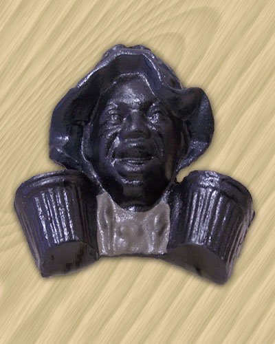 Black Man Match Holder Cast Iron