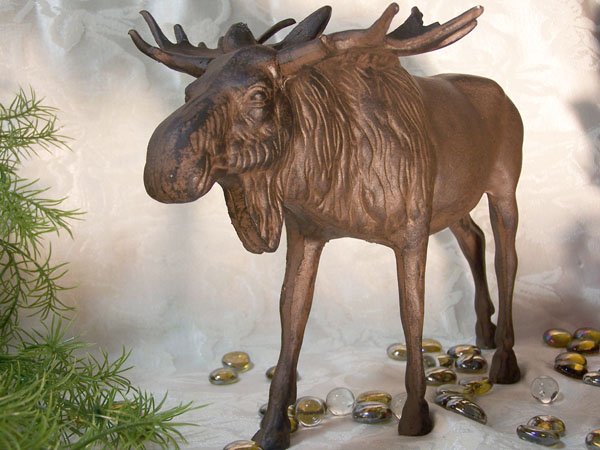 Cast Iron Moose Figure