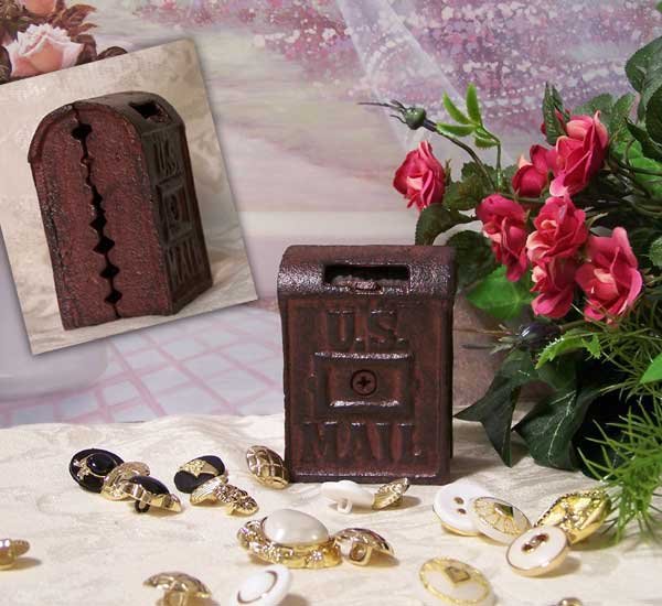 Cast Iron Bank Mail Box