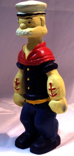 Heavy Cast Iron Popeye Bank