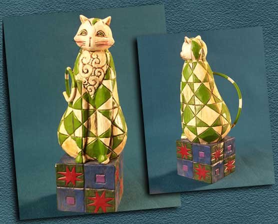 Cat Green Jim Shore