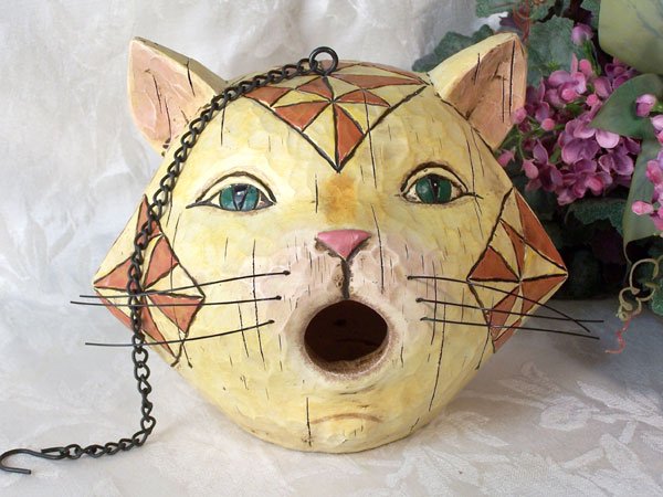 JIM SHORE Cat Birdhouse